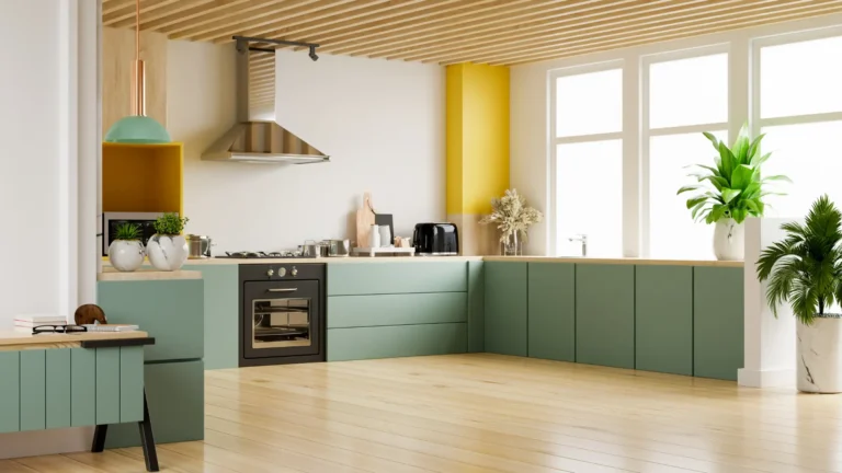 Sage Green House with Black Trim